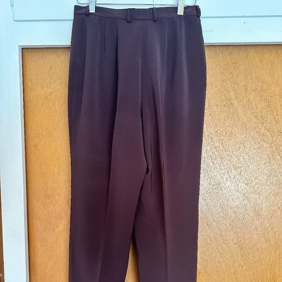 Caslon burgundy pleated trousers - Picture 3 of 4
